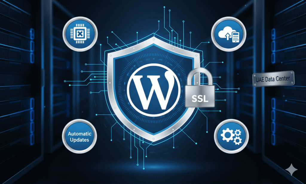 Secure managed WordPress hosting UAE with SSL and firewall protection