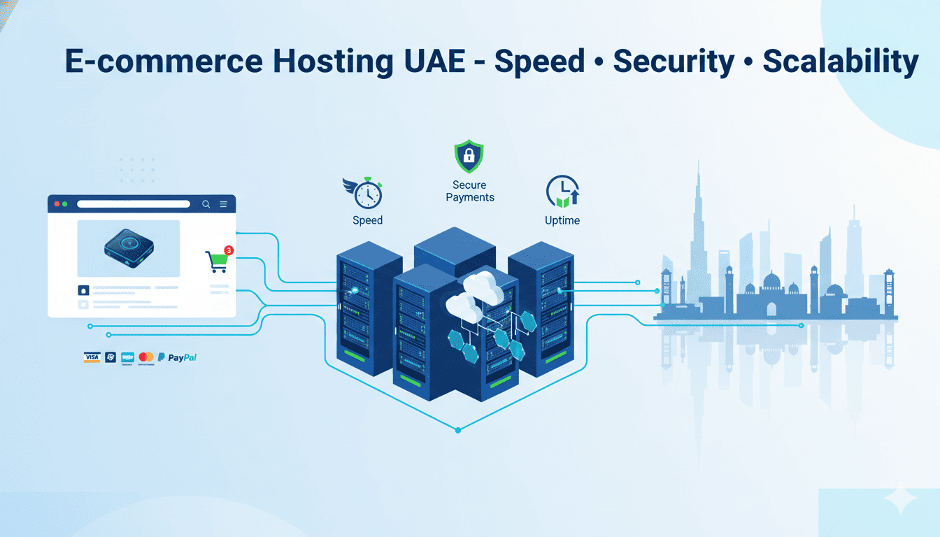 ecommerce hosting UAE infrastructure online store performance